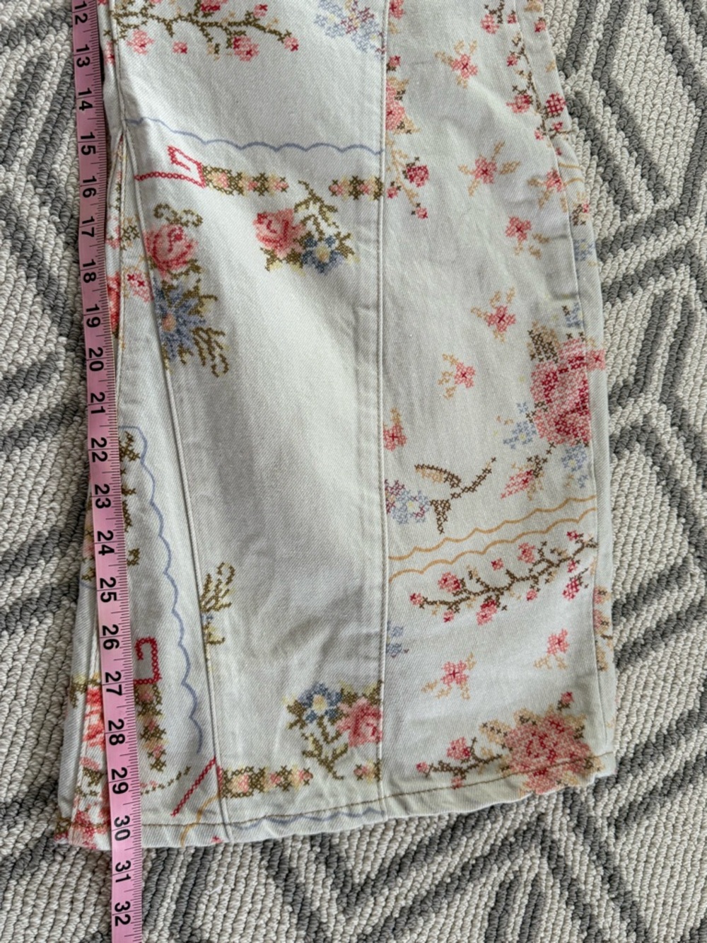 NWT - Free People - EDEN Printed High Slouchy Jeans - Picture 11 of 14